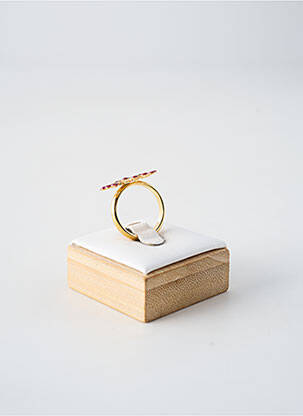 Bague ornement breloque / pampille violet FRANCK HERVAL femme