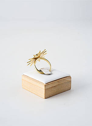 Bague ornement breloque / pampille blanc FRANCK HERVAL femme