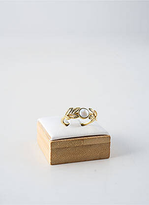 Bague ornement breloque / pampille blanc FRANCK HERVAL femme