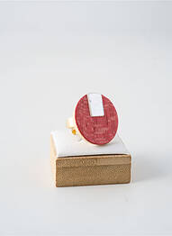 Bague matériaux plaqué or rouge NATURE BIJOUX femme