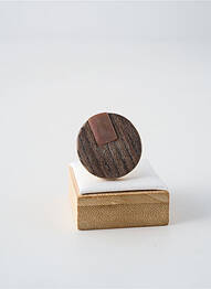 Bague matériaux plaqué or gris NATURE BIJOUX femme
