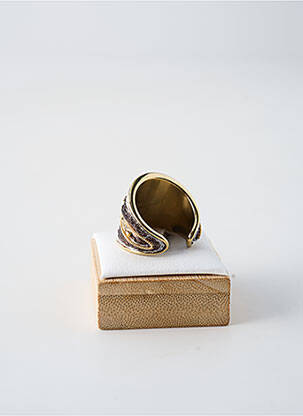 Bague matériaux plaqué or orange NAHUA femme