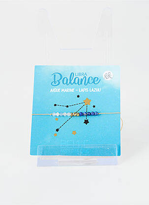 Bracelet ornement pierre bleu BELLE MAIS PAS QUE femme