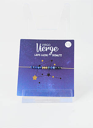 Bracelet ornement pierre bleu BELLE MAIS PAS QUE femme