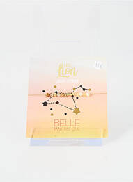 Bracelet ornement pierre beige BELLE MAIS PAS QUE femme