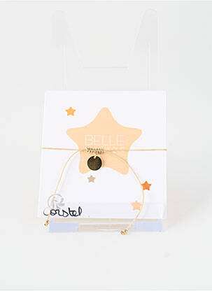Bracelet ornement pierre beige BELLE MAIS PAS QUE femme