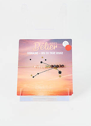 Bracelet ornement pierre marron BELLE MAIS PAS QUE femme