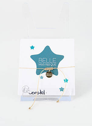 Bracelet ornement pierre noir BELLE MAIS PAS QUE femme