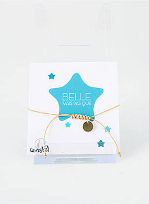 Bracelet ornement pierre blanc BELLE MAIS PAS QUE femme