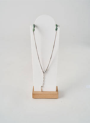Collier ornement perles vert NATURE femme