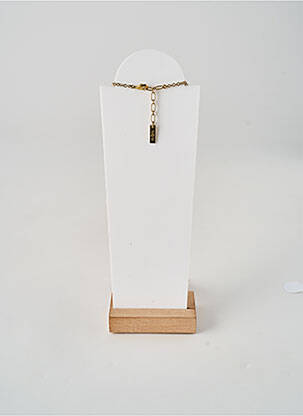 Collier matériaux plaqué or rose NATURE femme