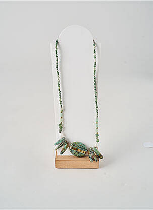 Collier ornement perles vert NATURE femme