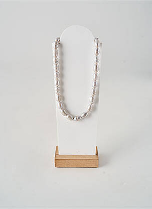 Collier ornement perles blanc NATURE femme