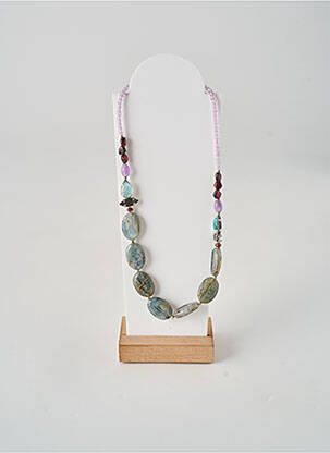 Collier ornement perles violet NATURE femme
