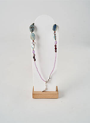 Collier ornement perles violet NATURE femme