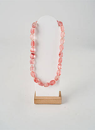 Collier matériaux plaqué or rose NATURE femme