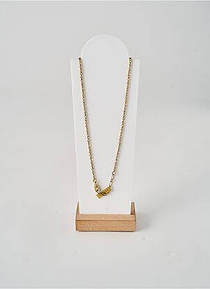 Collier matériaux plaqué or or NATURE femme