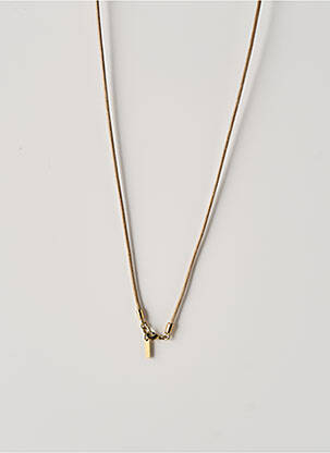 Collier ornement elément bois bleu NATURE femme