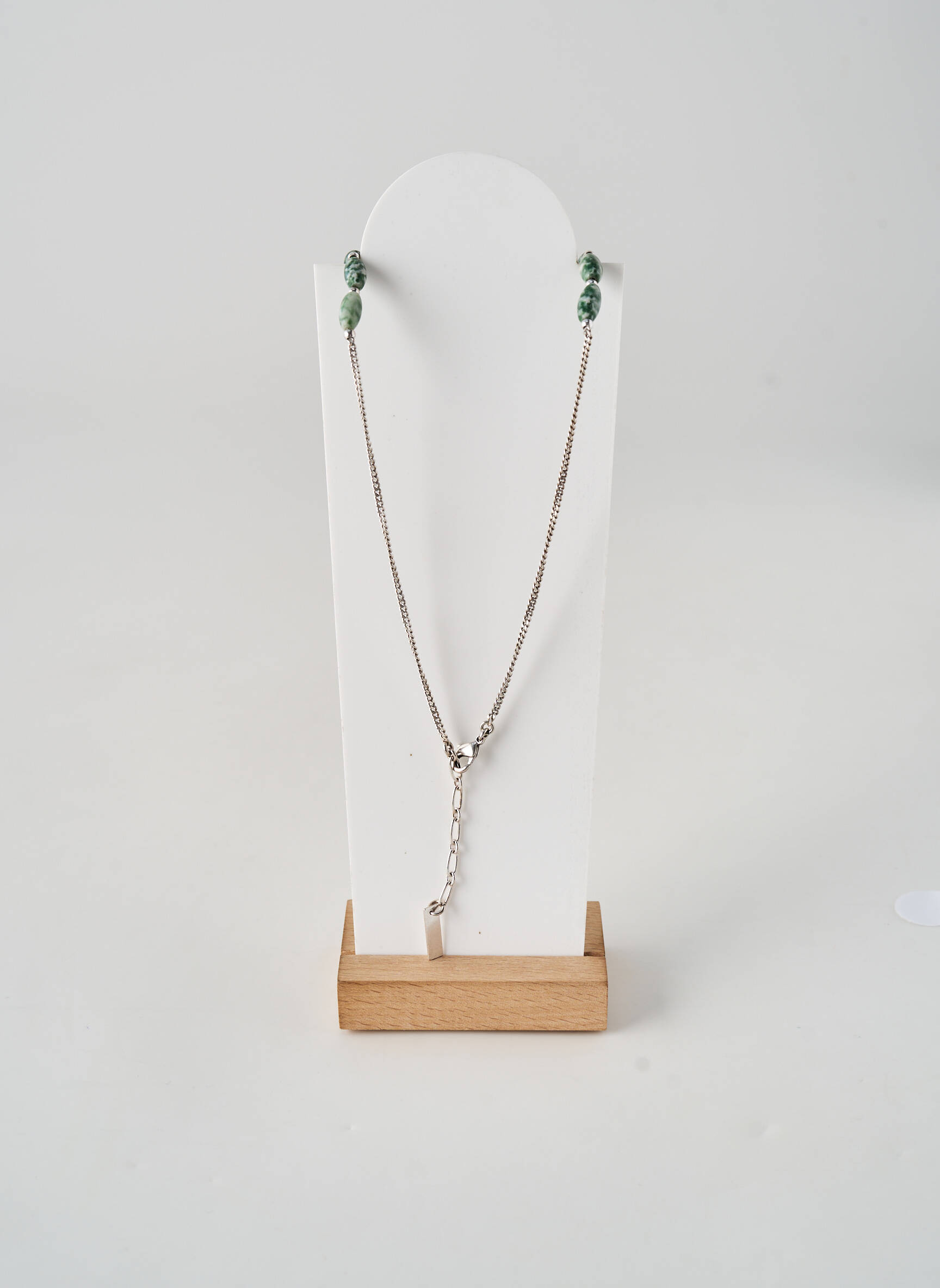 Collier ornement perles vert NATURE femme