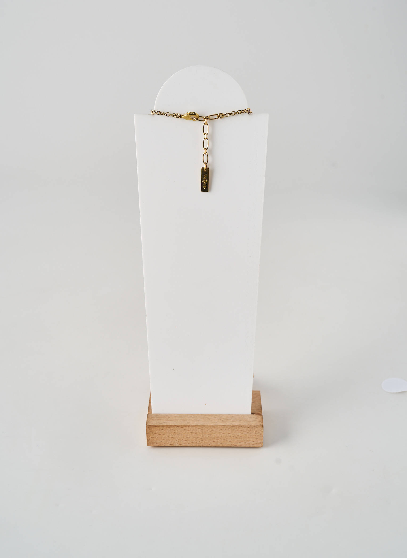 Collier matériaux plaqué or rose NATURE femme