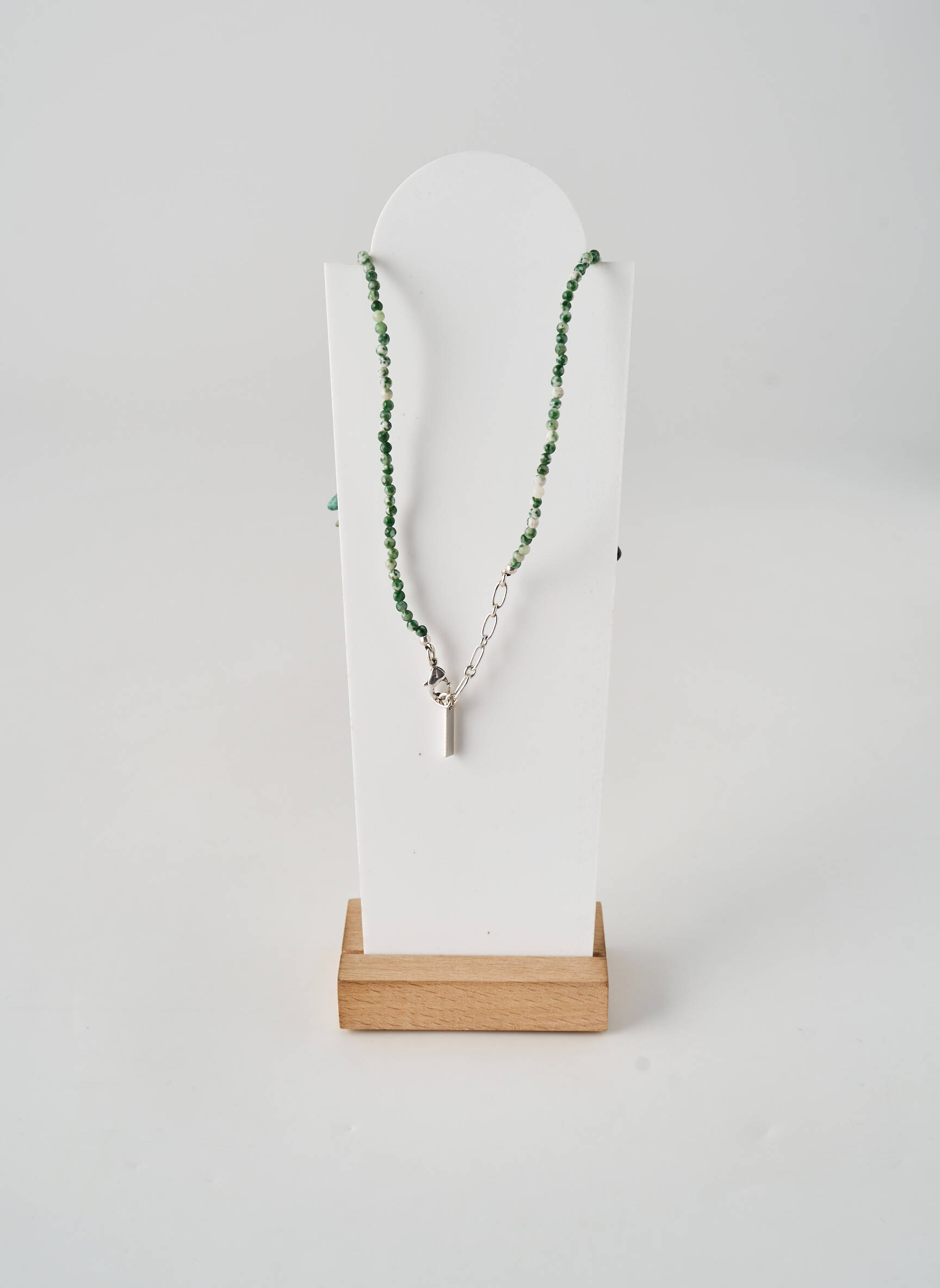 Collier ornement perles vert NATURE femme