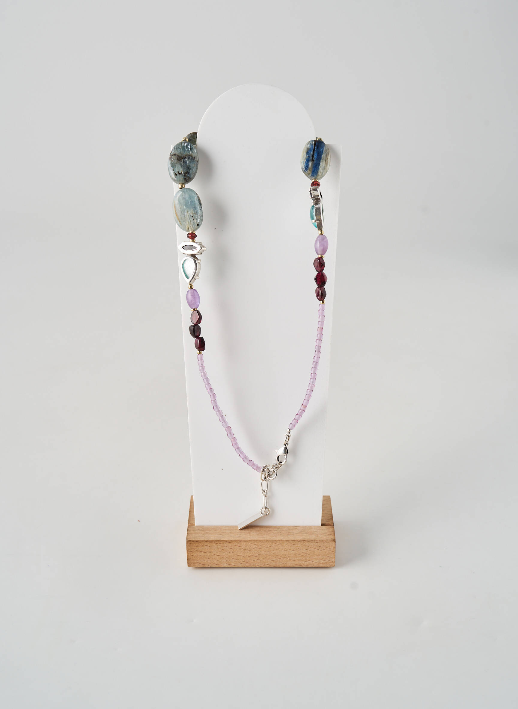 Collier ornement perles violet NATURE femme