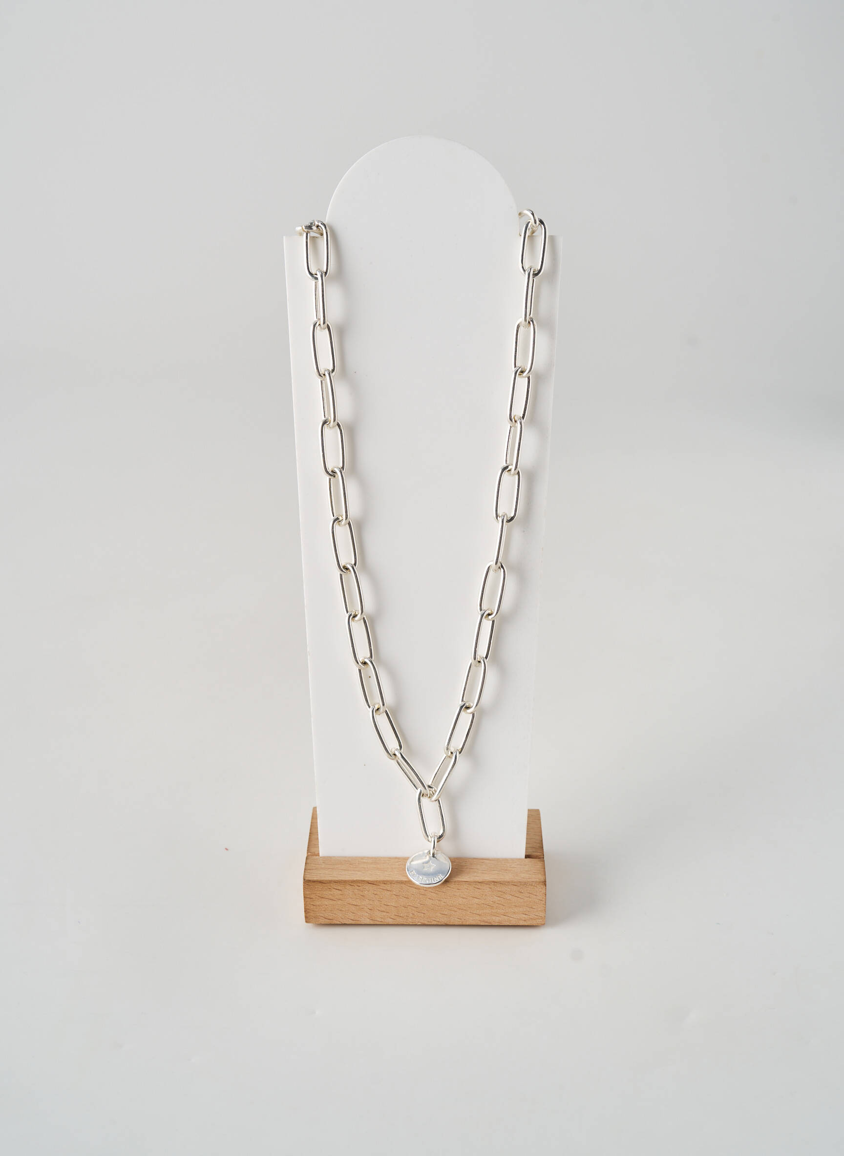 Collier argent SECRET DE CUIR femme