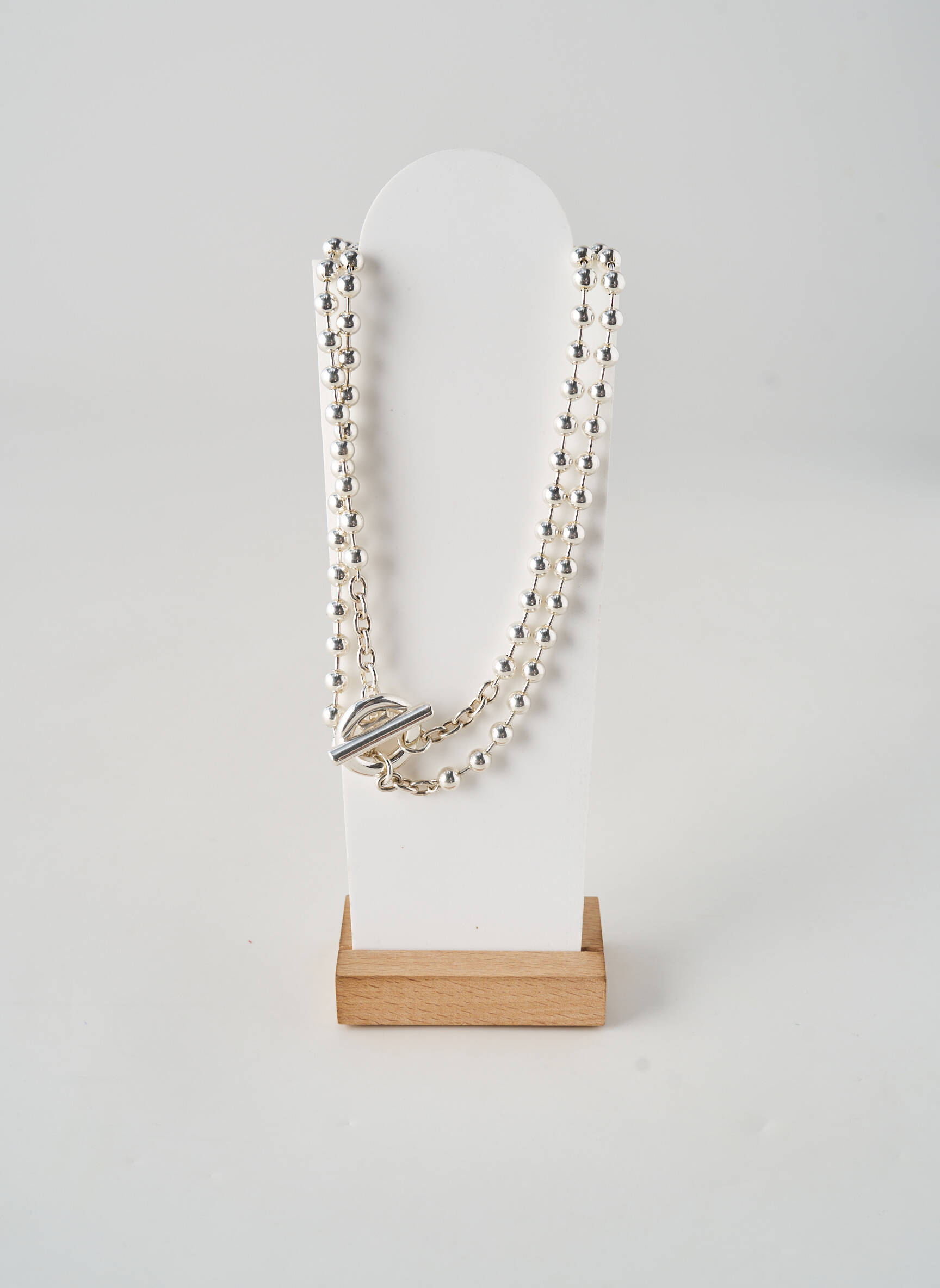 Collier fermeture fermoir en t argent SECRET DE CUIR femme