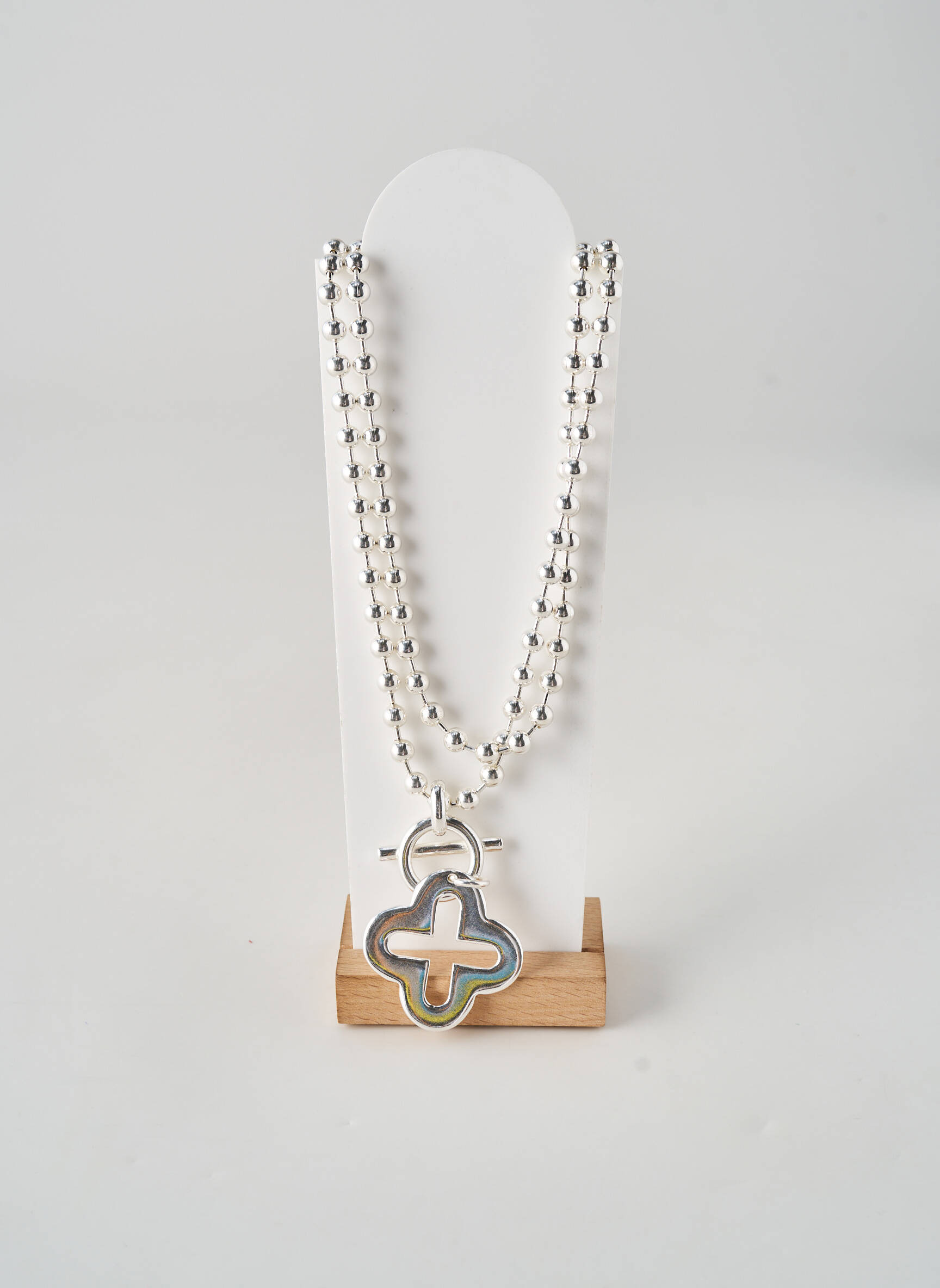 Collier fermeture fermoir en t argent SECRET DE CUIR femme