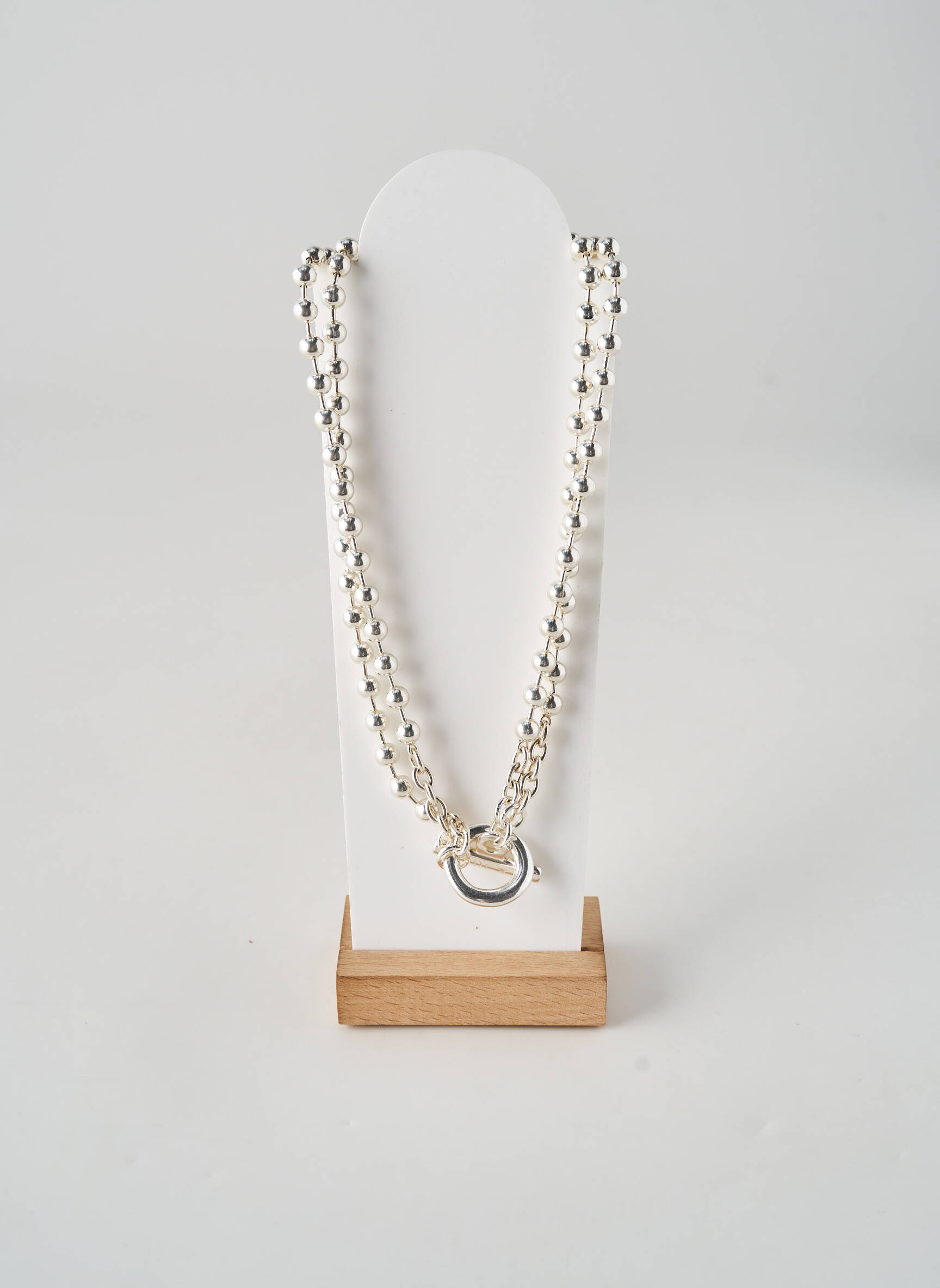 Collier fermeture fermoir en t argent SECRET DE CUIR femme