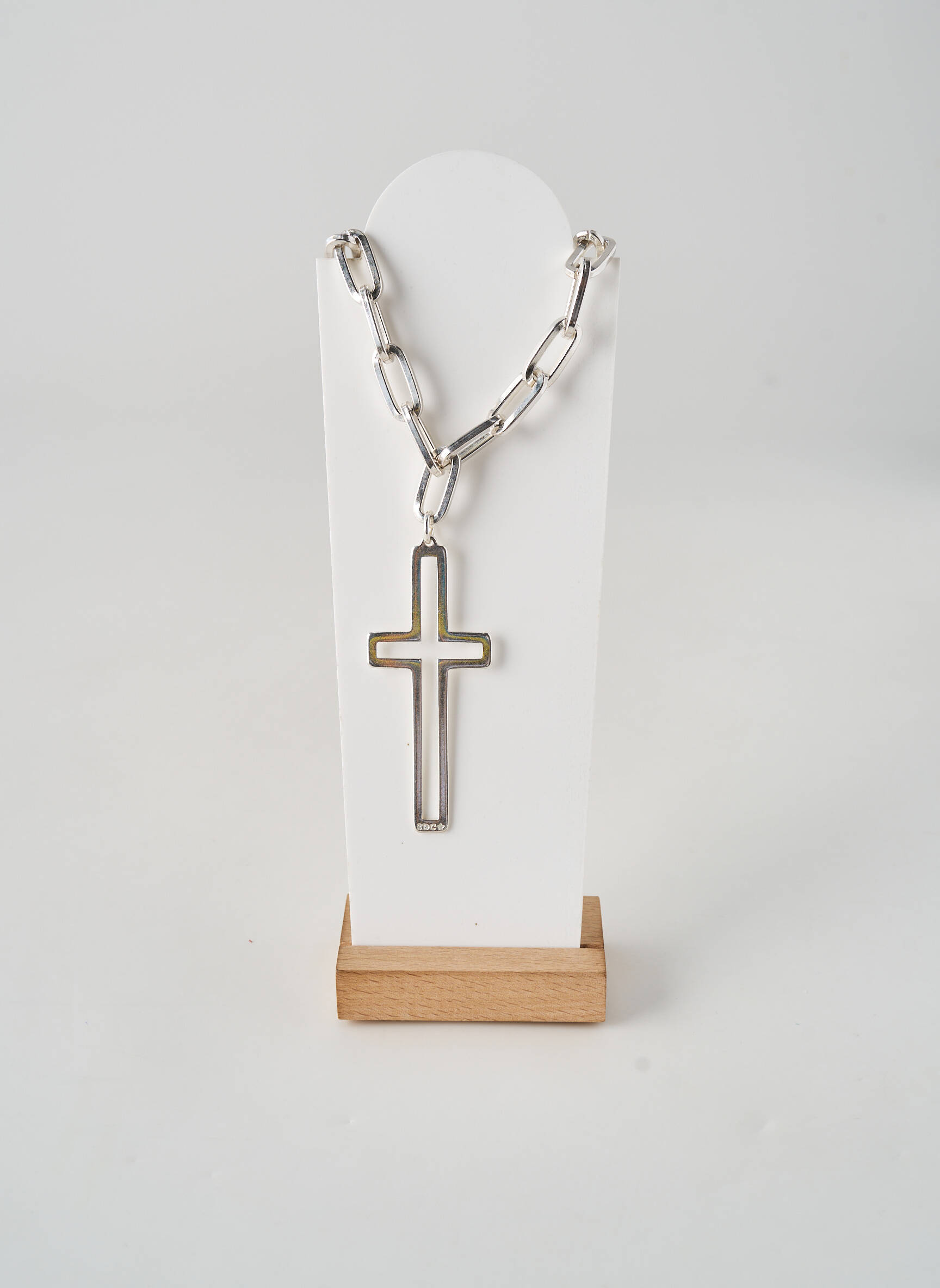 Collier fermeture fermoir mousqueton argent SECRET DE CUIR femme