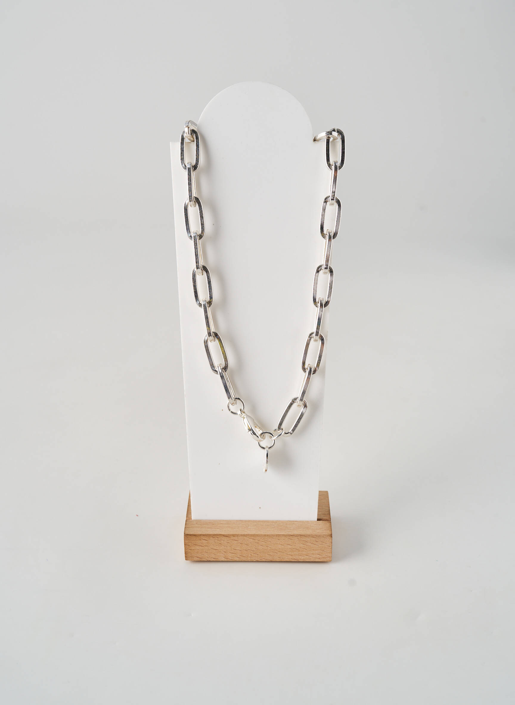 Collier fermeture fermoir mousqueton argent SECRET DE CUIR femme