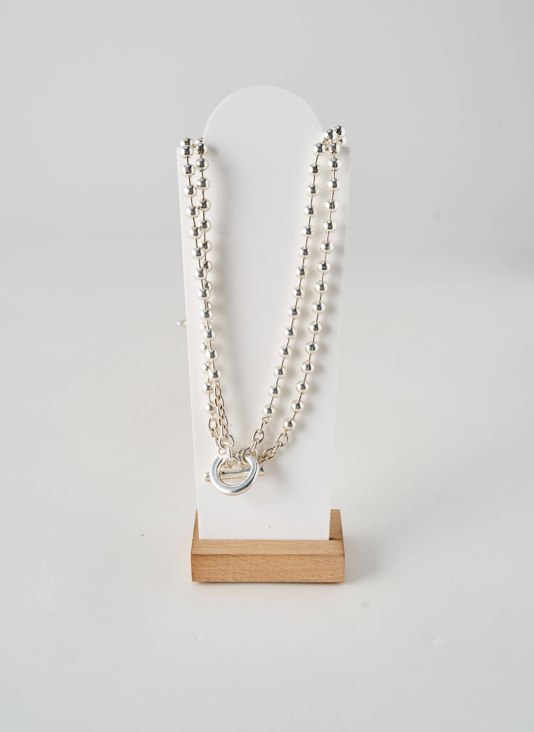 Collier fermeture fermoir en t argent SECRET DE CUIR femme