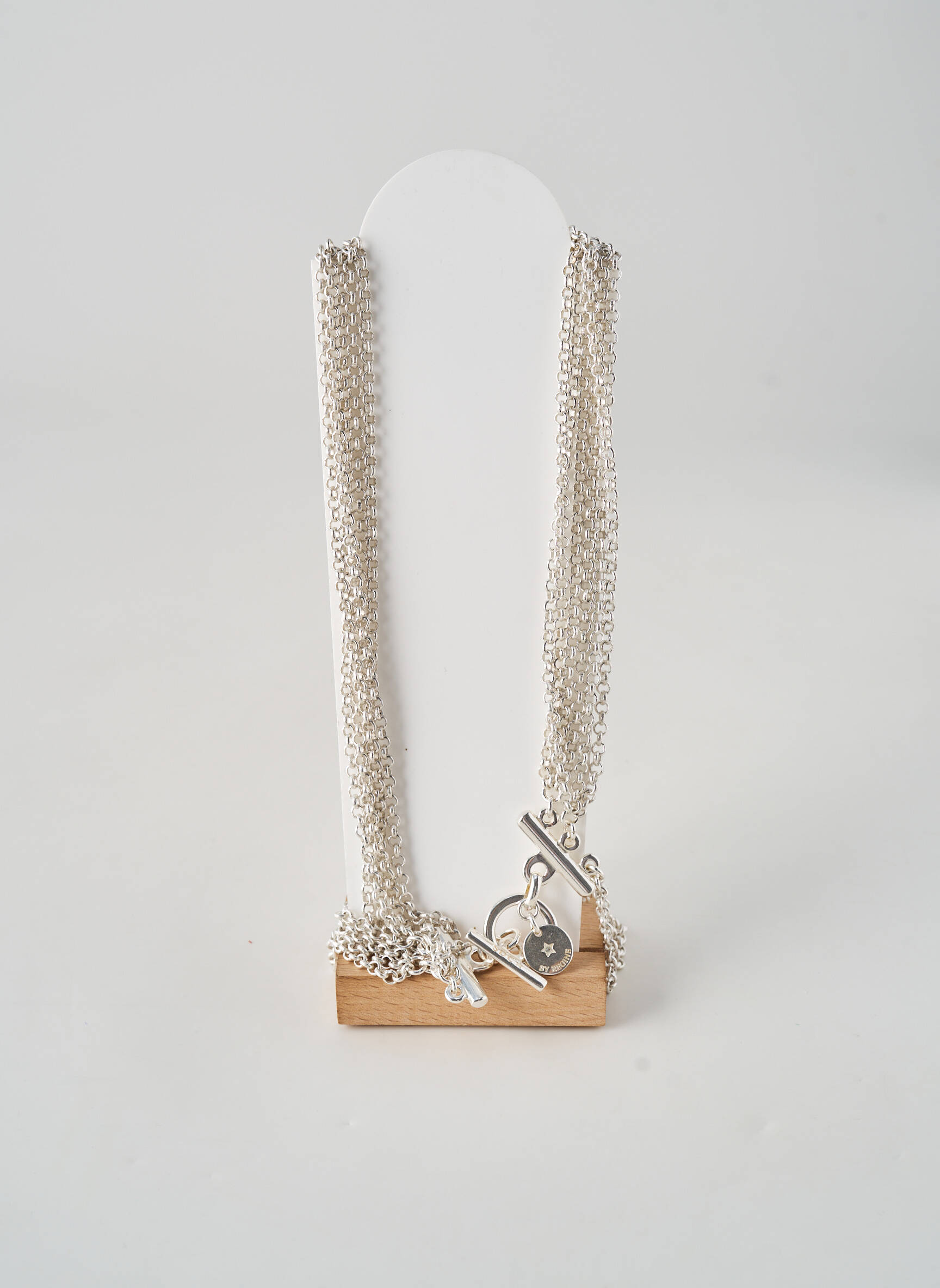 Collier fermeture fermoir en t argent SECRET DE CUIR femme