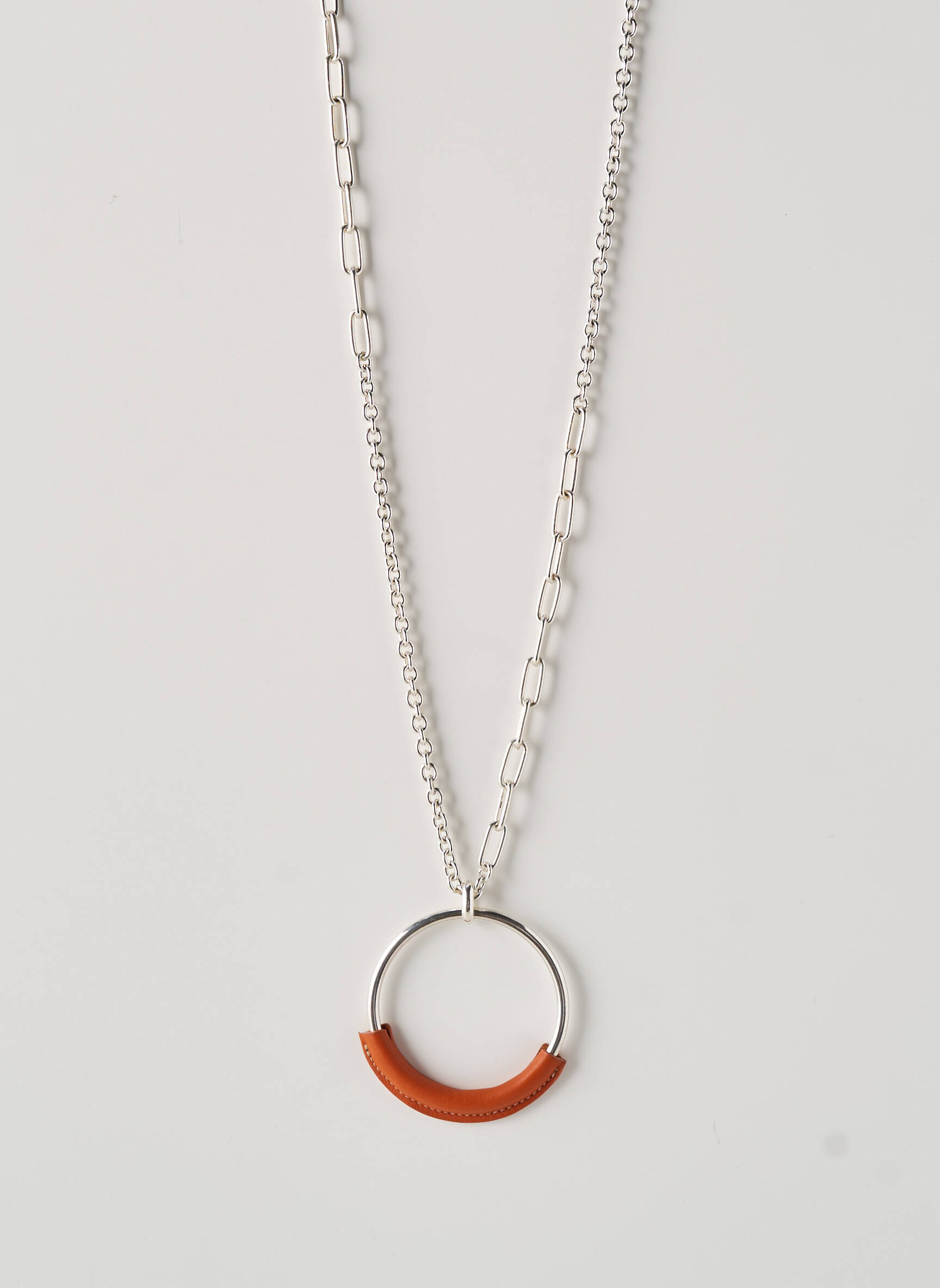 Collier argent SECRET DE CUIR femme