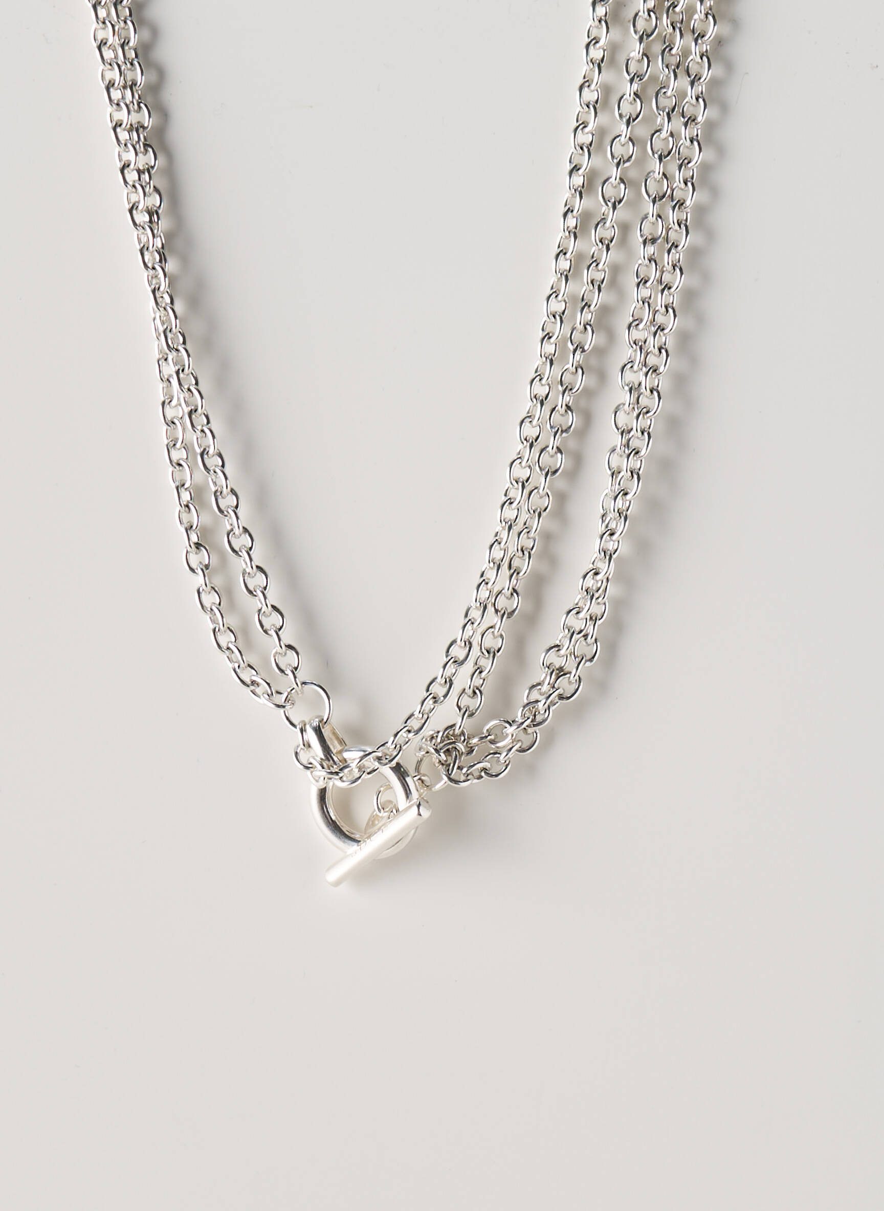 Collier fermeture fermoir en t argent SECRET DE CUIR femme
