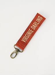 Porte-clé marron VIRGINIE DARLING femme