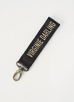 Porte-clé noir VIRGINIE DARLING femme