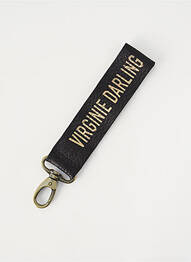 Porte-clé noir VIRGINIE DARLING femme