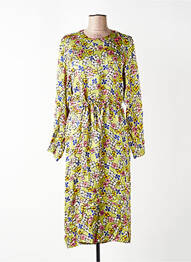 Robe longue manches longues manches longues vert AMERICAN VINTAGE femme