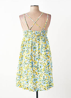 Robe courte coupe évasée fines bretelles bleu GRACE & MILA femme