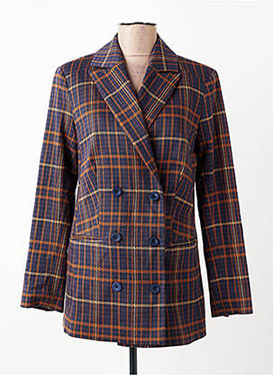 Manteau long coupe cintrée sans capuche violet CLOUD9 femme