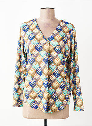 T-shirt manches longues manches longues bleu TINTA STYLE femme