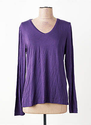 T-shirt manches longues manches longues violet ZILCH femme