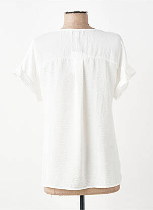 Blouse manches courtes manches courtes blanc TINTA STYLE femme