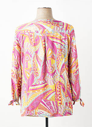 Chemisier imprimé fantaisie manches longues violet TINTA STYLE femme