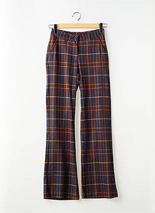 Pantalon flare taille à pinces taille haute violet CLOUD9 femme