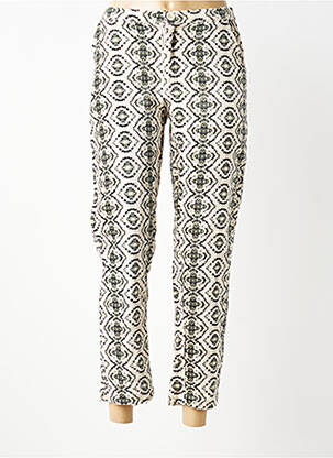 Pantalon 7/8 stretch taille normale beige STORIATIPIC femme