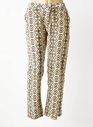 Pantalon 7/8 stretch taille normale beige STORIATIPIC femme