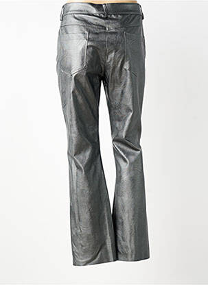 Pantalon flare stretch taille normale argent PLEASE femme